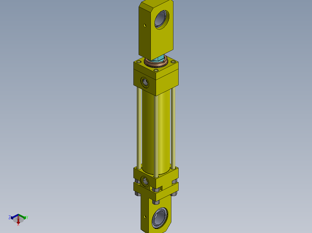 A0002797-连杆液压缸 (DANIELI) (水箱盖) 63x45x240 毫米