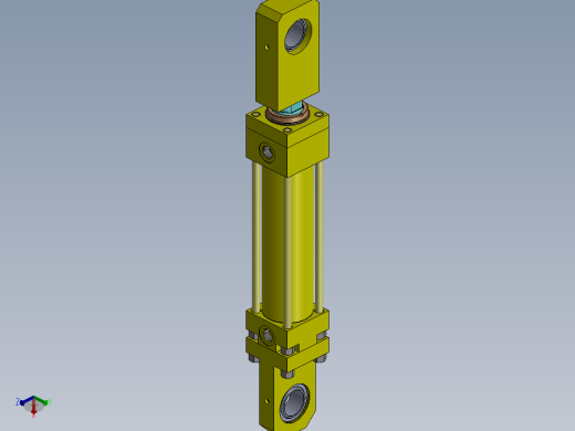 A0002797-连杆液压缸 (DANIELI) (水箱盖) 63x45x240 毫米