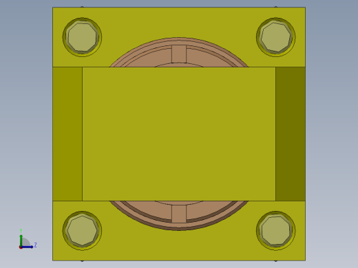 A0002797-连杆液压缸 (DANIELI) (水箱盖) 63x45x240 毫米左视缩略图