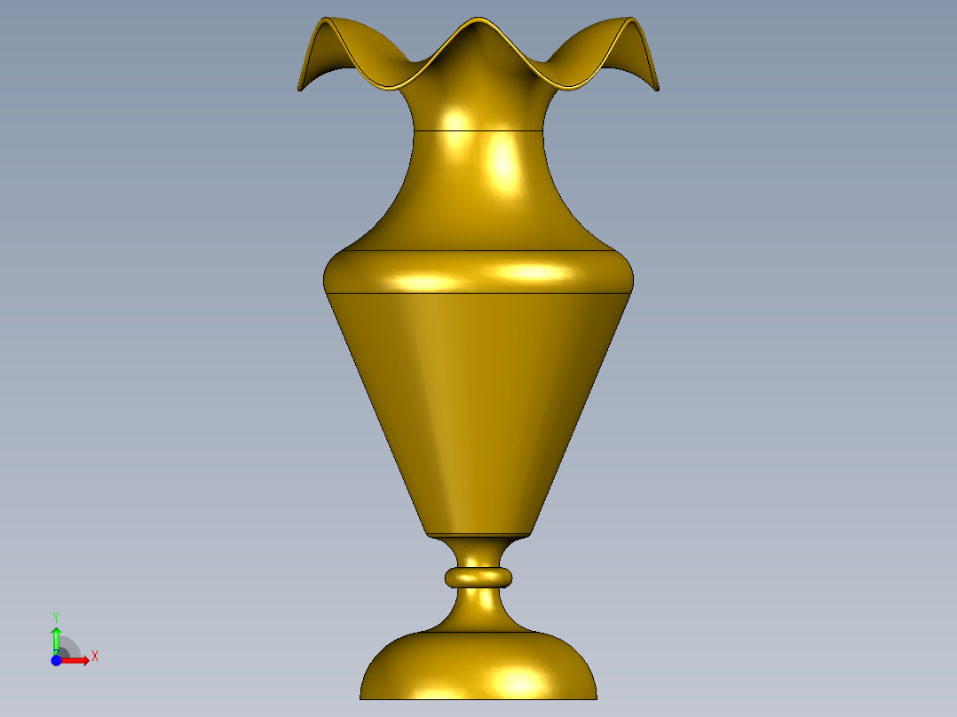 精美创意花瓶前视图