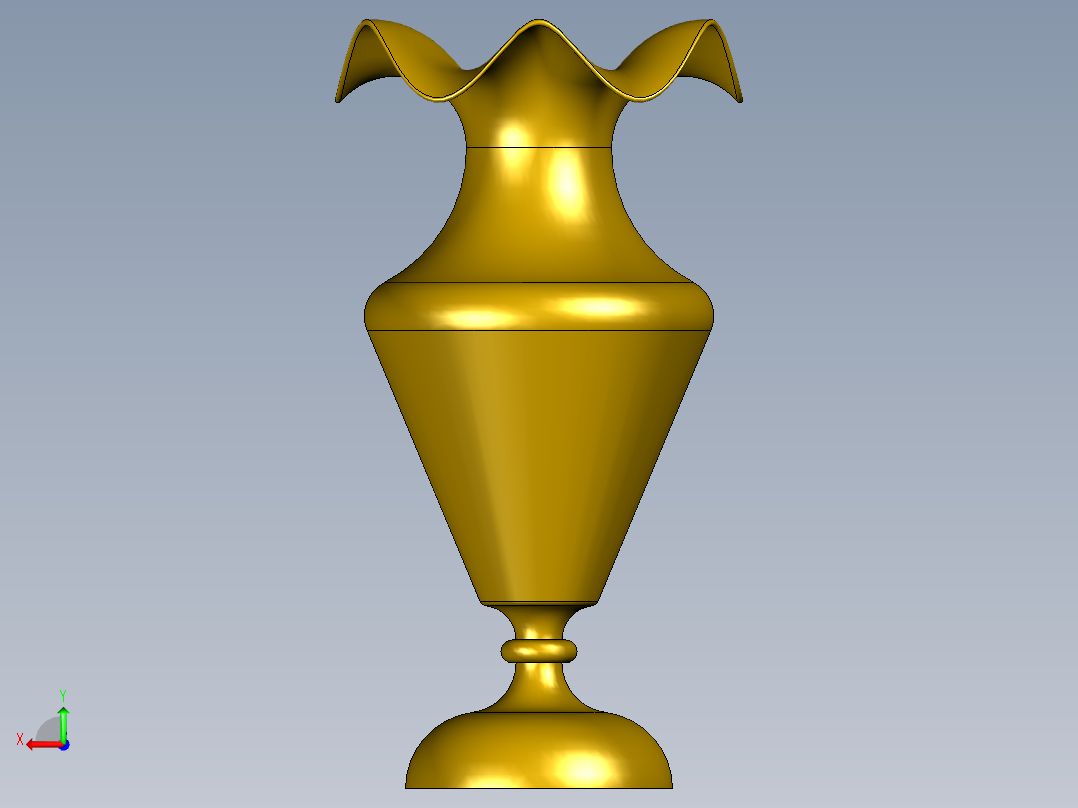 精美创意花瓶后视图