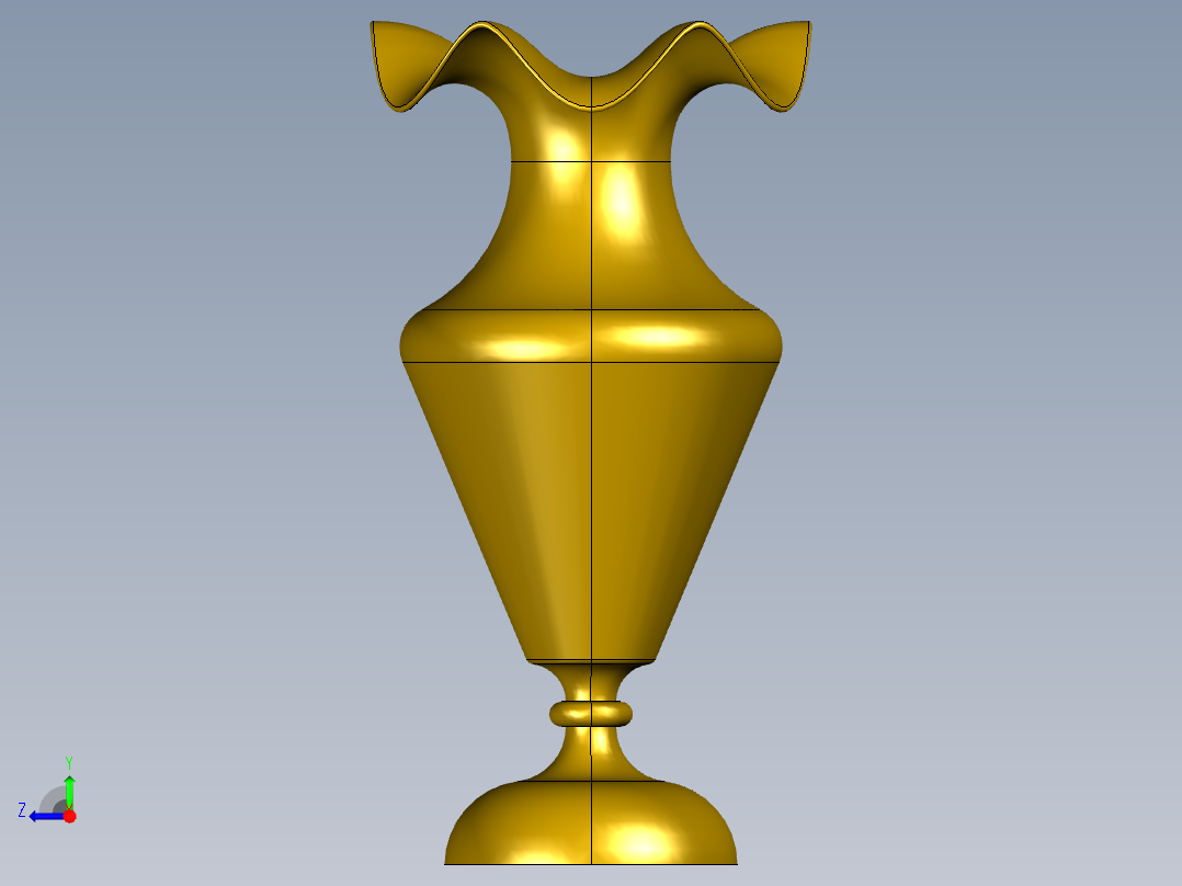 精美创意花瓶右视图