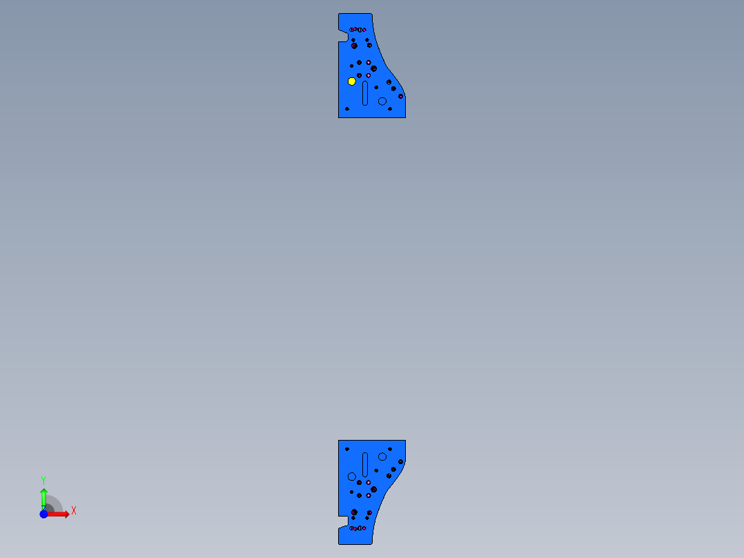 B柱热成型模具前视图