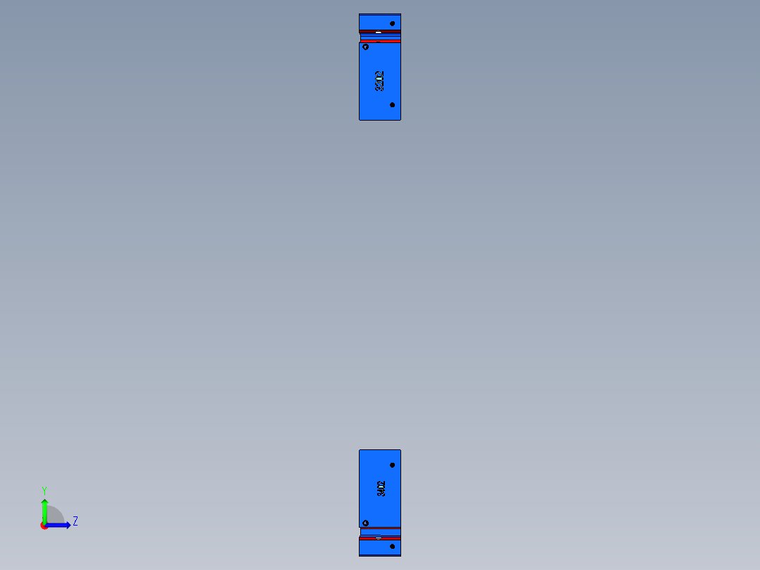 B柱热成型模具左视图