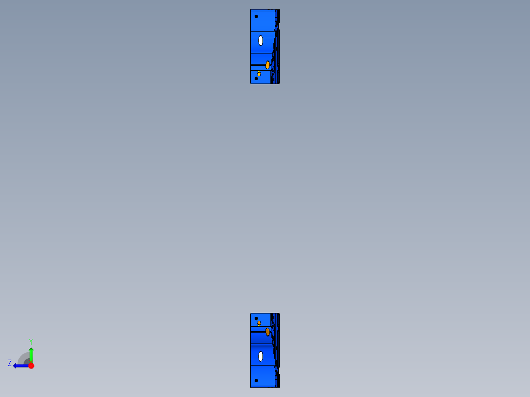 B柱热成型模具右视图