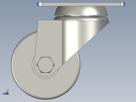 CKN11-D75-UT脚轮右视缩略图