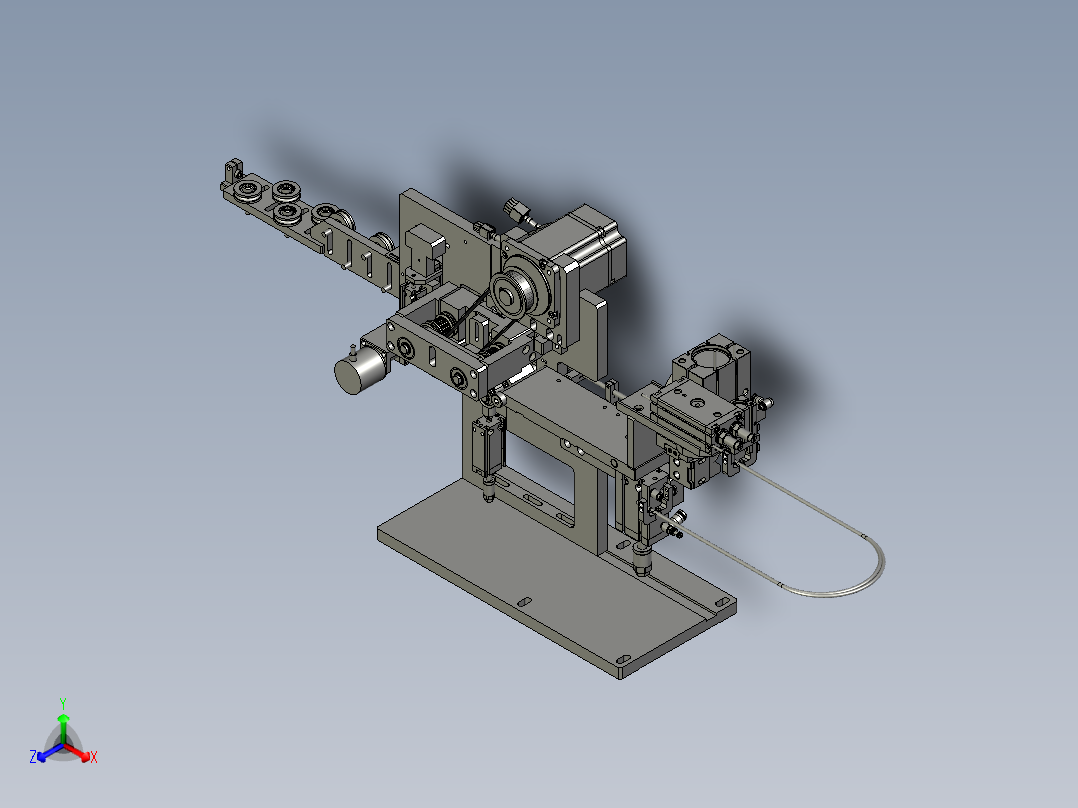 2018SOLIDWORKS0200Z送线裁线机构正等轴测图