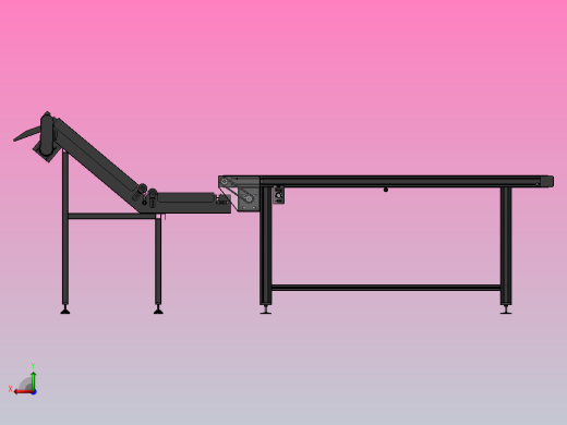 带隔板爬坡提升输送线后视缩略图