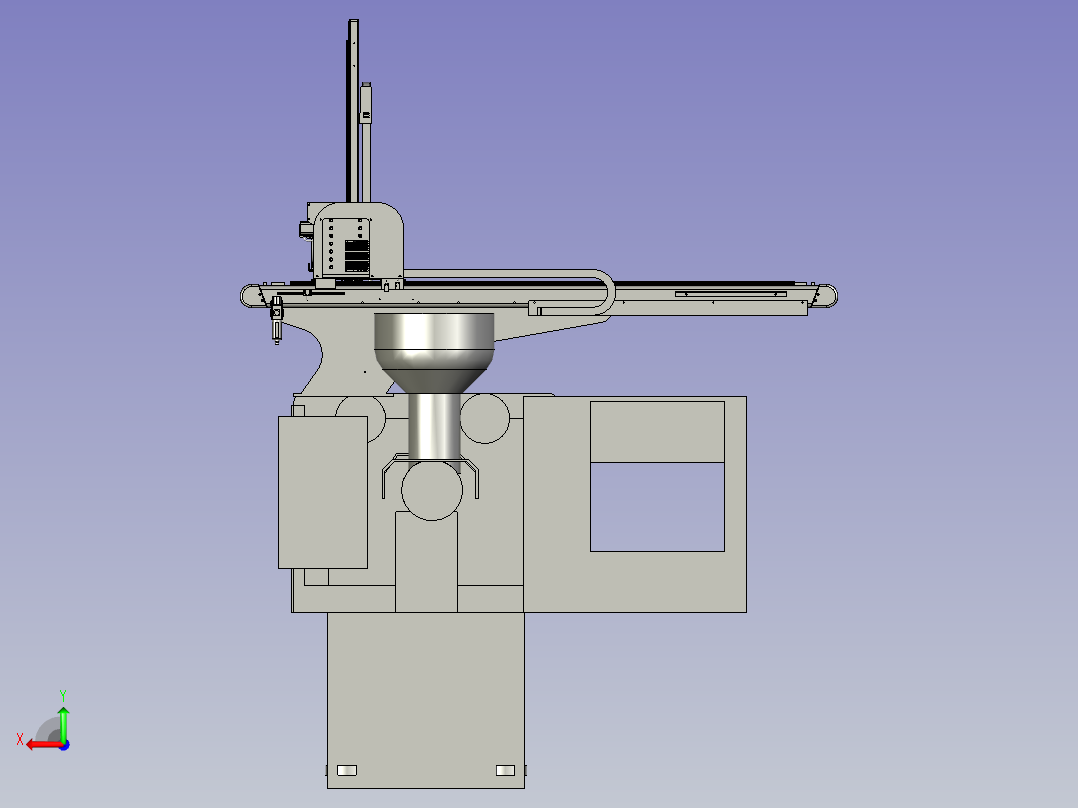 注塑机-桁架机械手装配体后视图