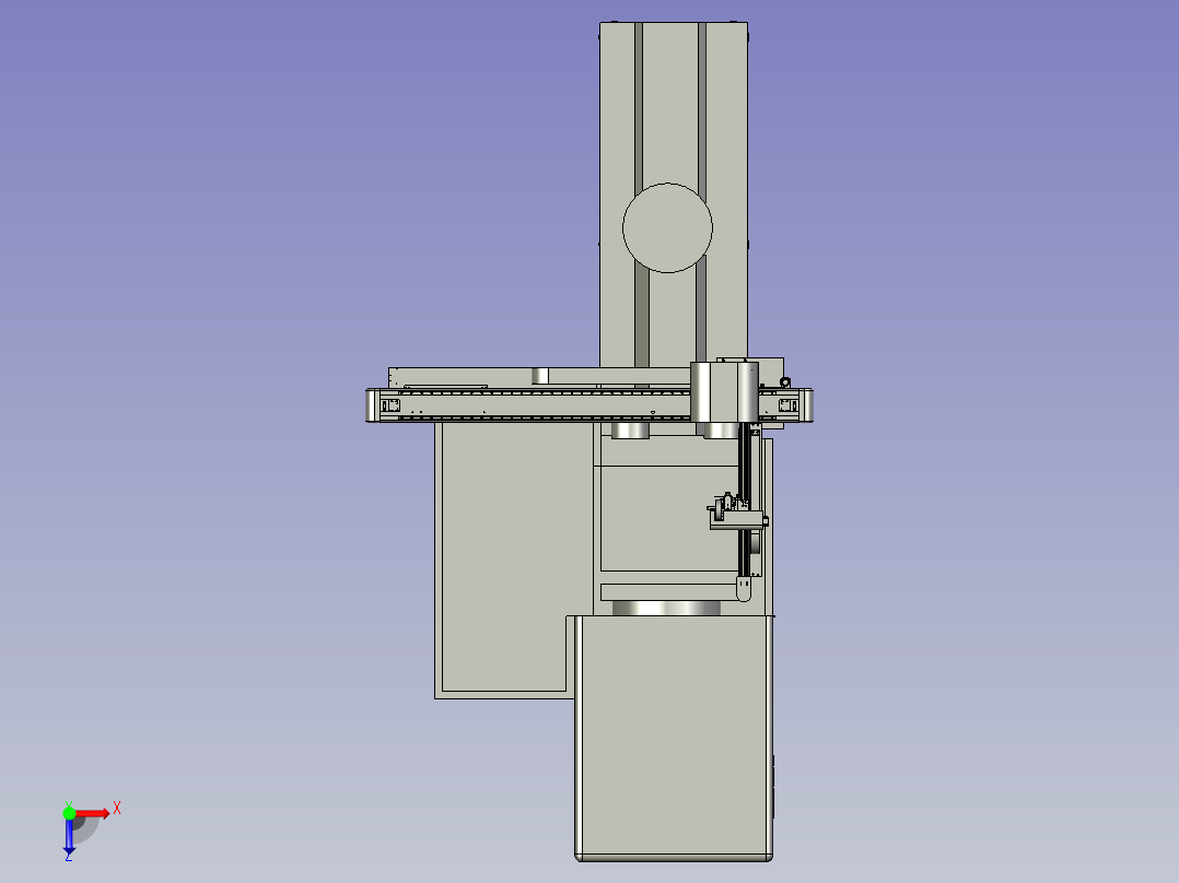 注塑机-桁架机械手装配体俯视图