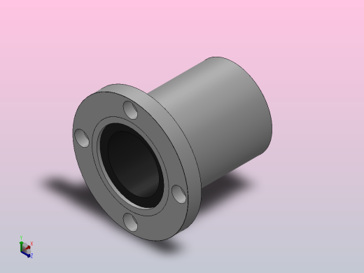 LFE欧规法兰式直线轴承_LFE50UU正等轴测缩略图