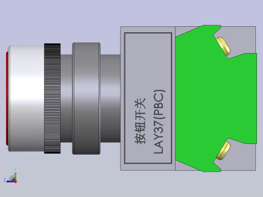 停止按钮（ø22）右视缩略图