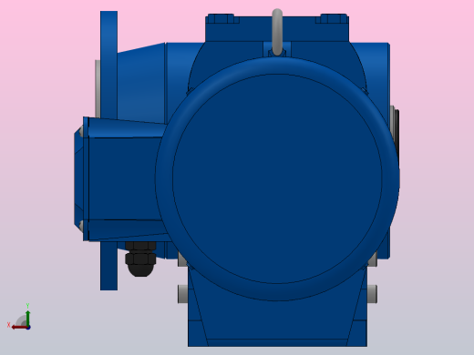 SAF67法兰空心轴安装斜齿-蜗轮蜗杆减速机SAF67-YV0.37-6P-170.4-M1-0°-B后视缩略图