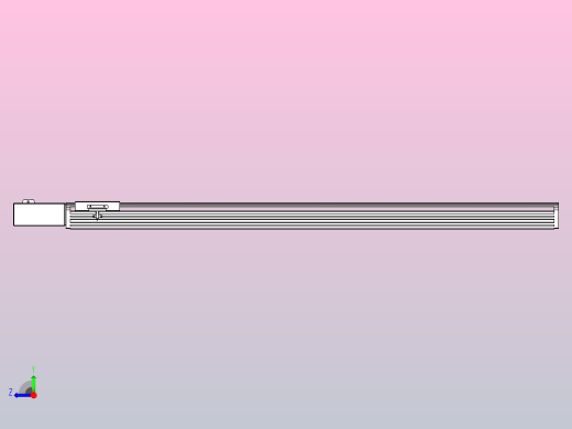 皮带直线轴半封闭可选导轨TPA-HNB-140D-120-L1200-MR-C-P40-N3右视缩略图