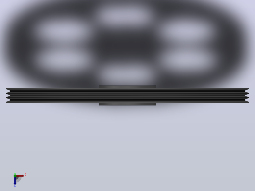锥套式皮带轮 SPZ_SPZ630X3俯视缩略图