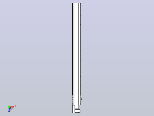 皮带直线轴半封闭可选导轨TPA-HNB-202D-140-L2000-ML-Y-P75-N3俯视缩略图