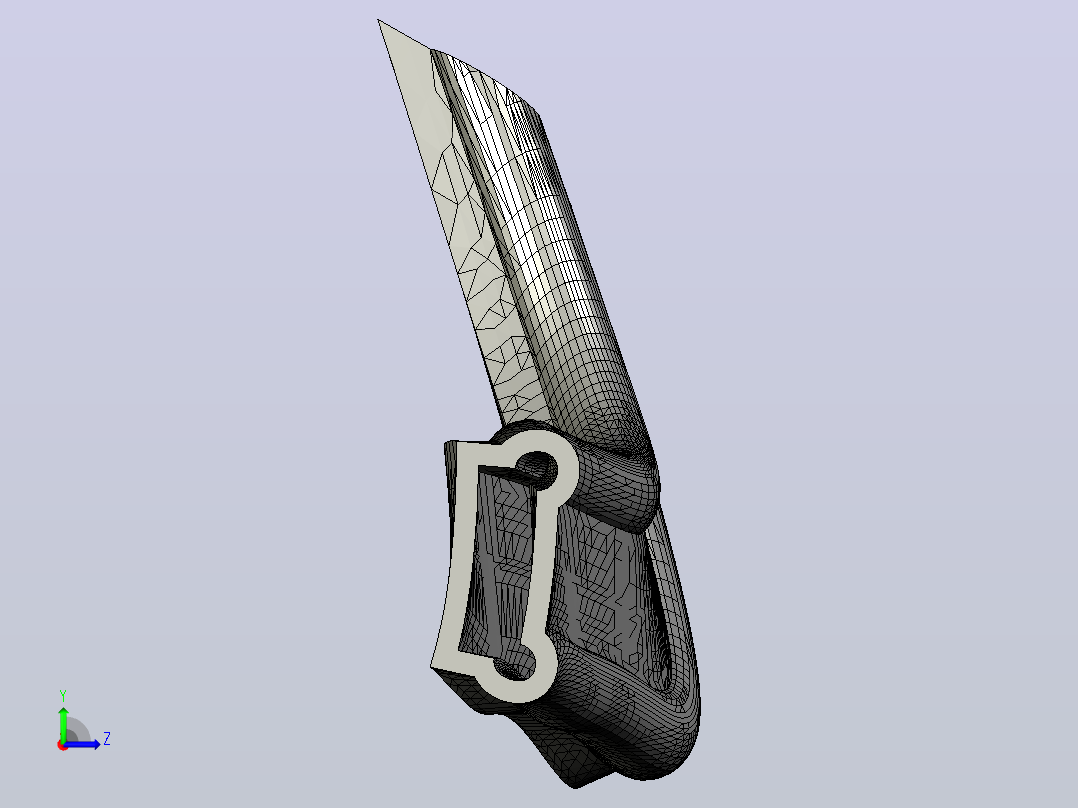 3D打印RC车左视图