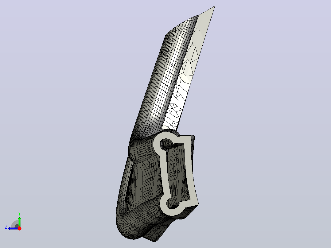 3D打印RC车右视图