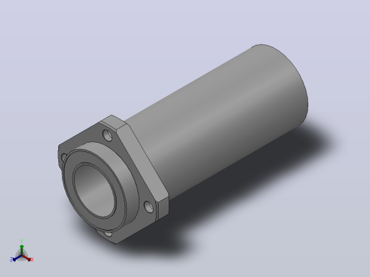 方型引导型LM法兰式加长直线轴承_LMKPL-25-B