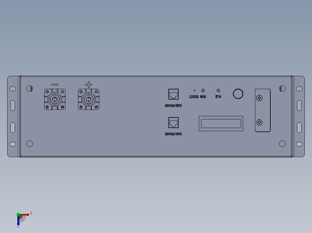5KW86AH户式家庭储能俯视图
