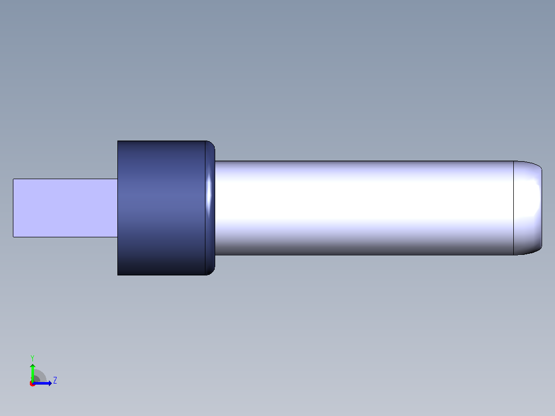 USB C型插头左视图