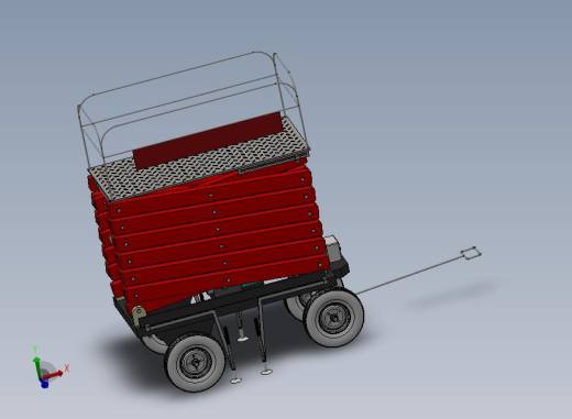 A26-四轮移动式液压升降台