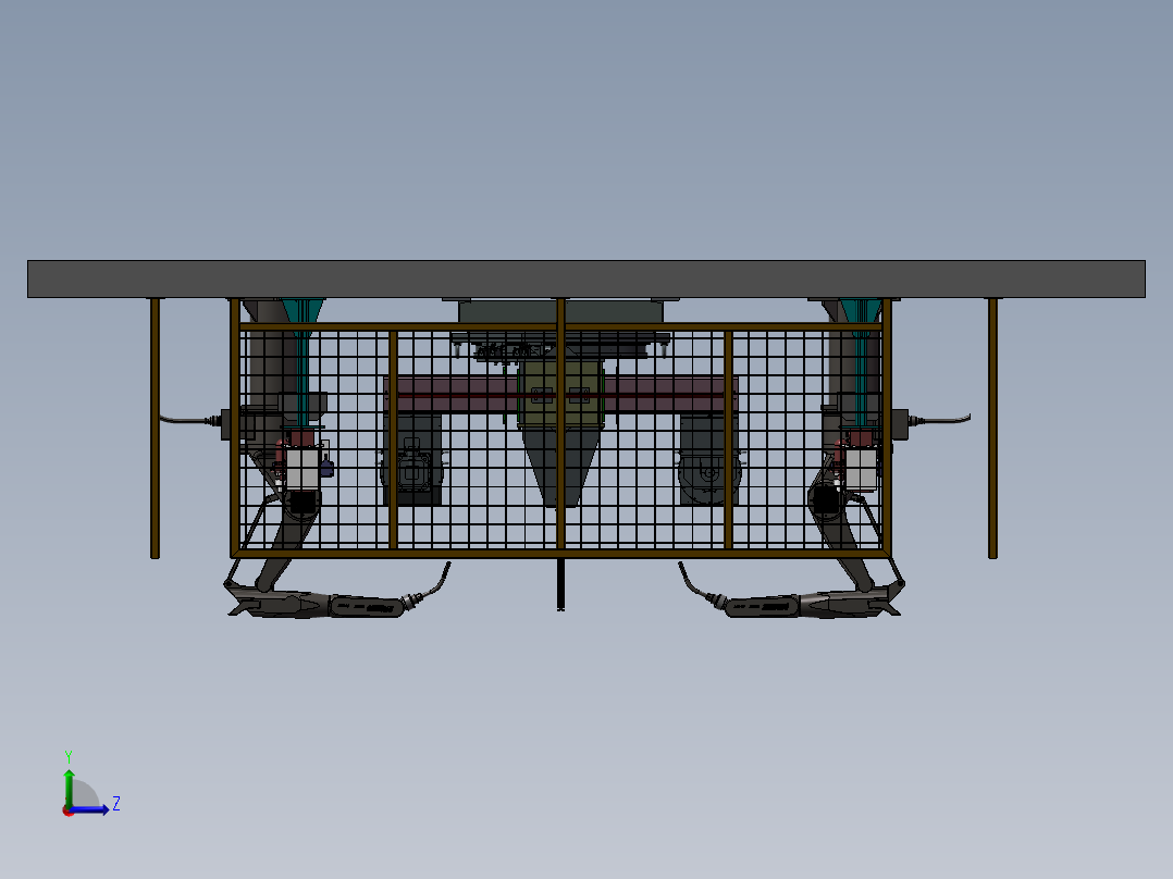 B3254-五轴焊接变位机左视图