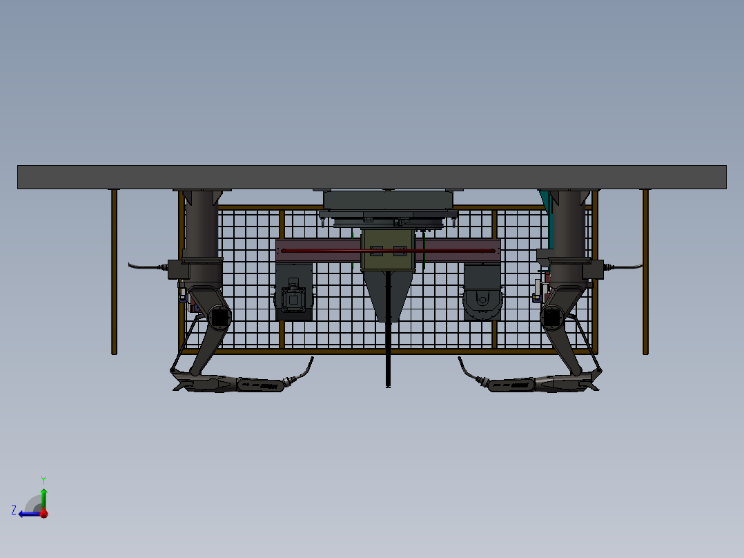 B3254-五轴焊接变位机右视图