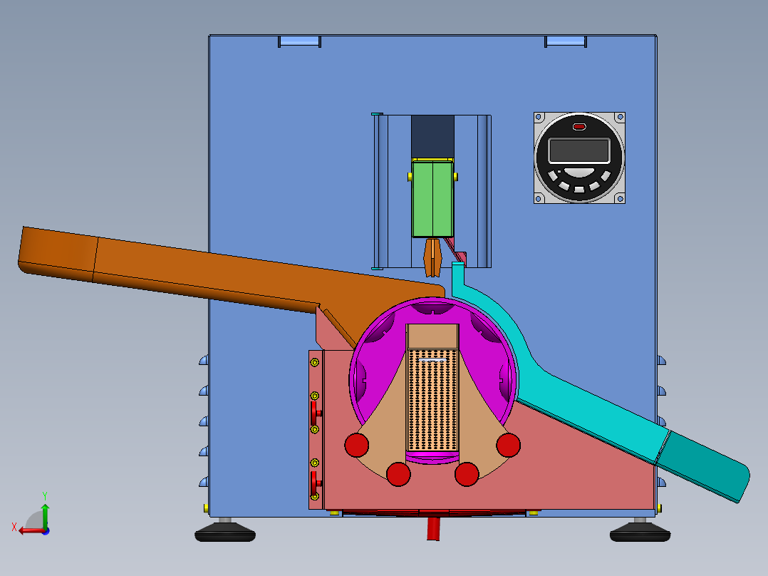 樱桃去核机sw16可编辑后视图