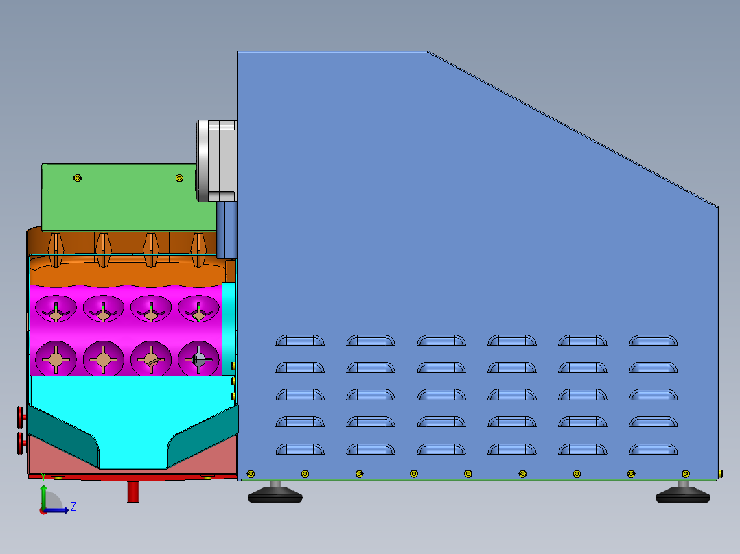 樱桃去核机sw16可编辑左视图