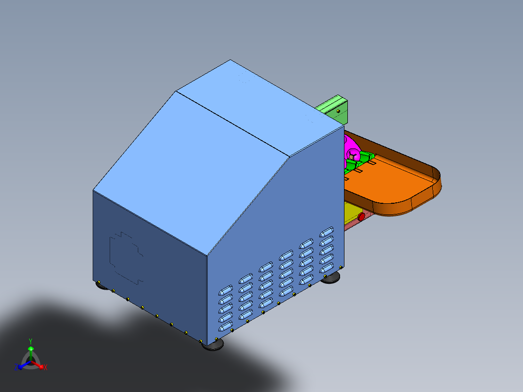 樱桃去核机sw16可编辑正等轴测图