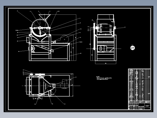 花生剥壳机设计-刮板式花生去壳机-含CAD图纸源素材资料