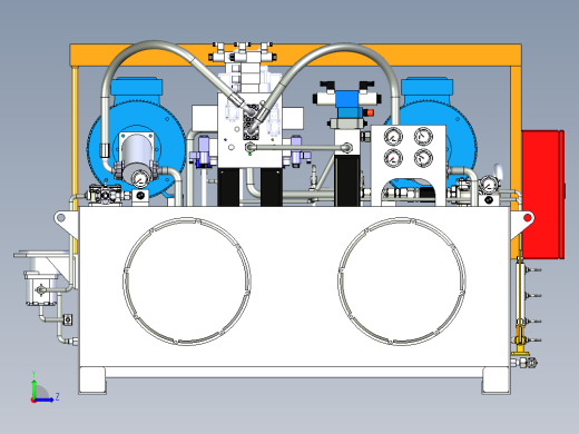 液压动力装置2000L模型3D图纸 x_t格式左视缩略图