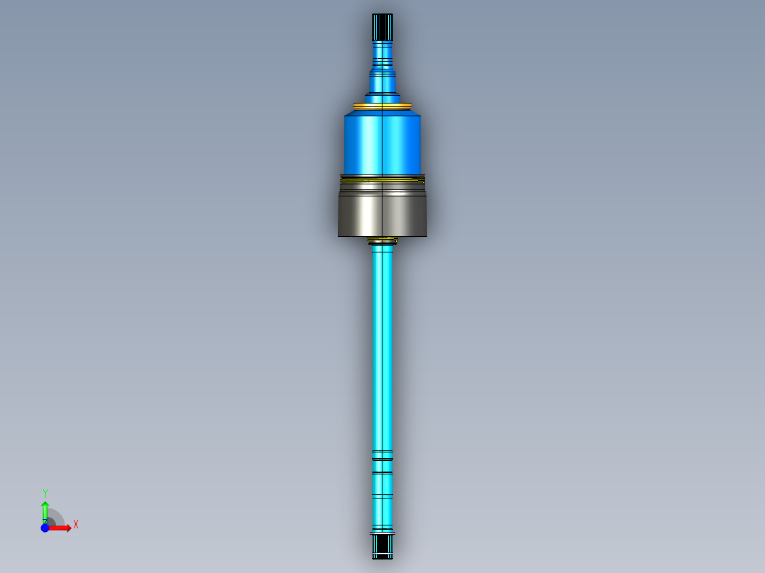 内等速接头3D数模图纸 STP格式前视图
