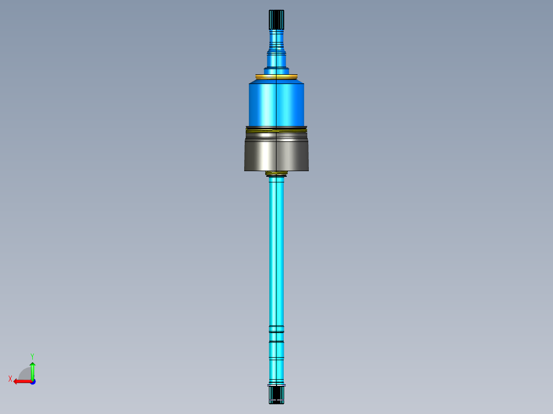 内等速接头3D数模图纸 STP格式后视图