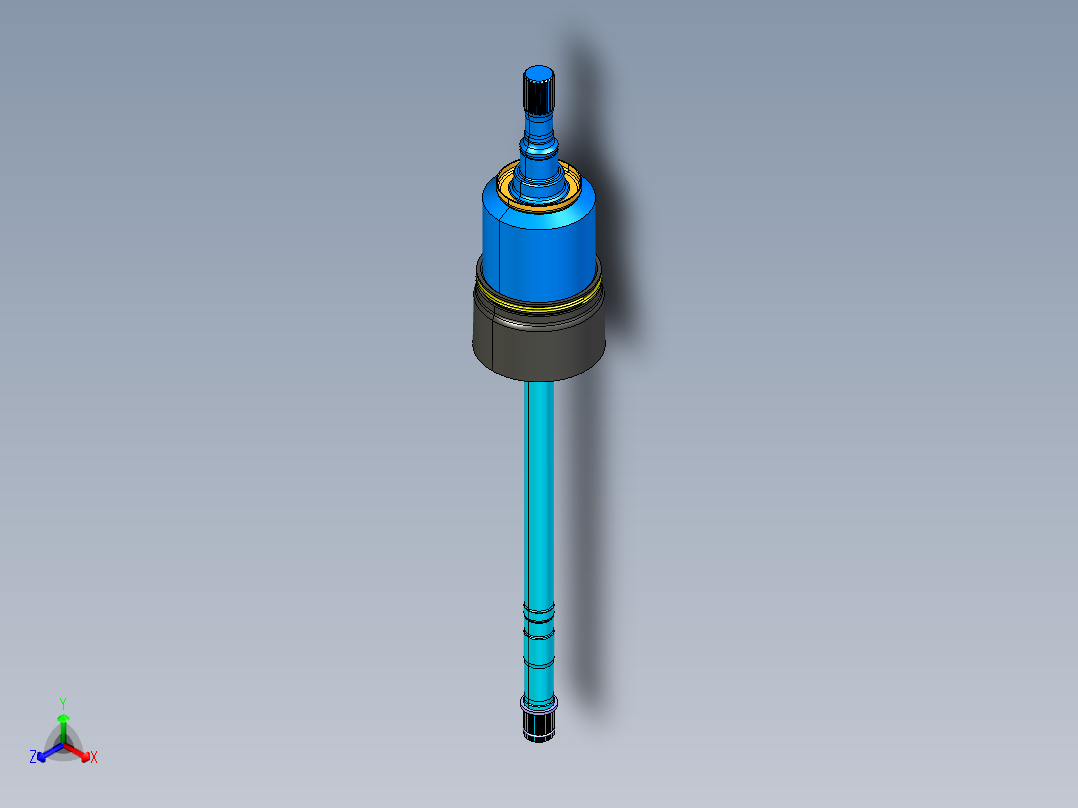 内等速接头3D数模图纸 STP格式正等轴测图