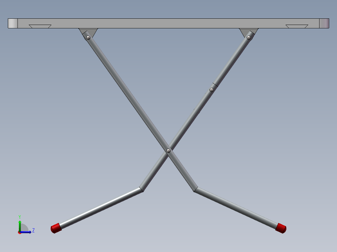 折叠桌子 便携式左视图