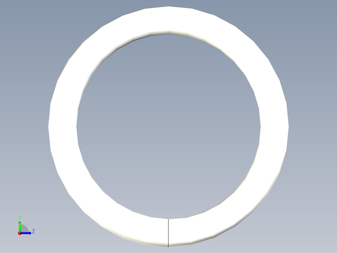 胶卷片的外壳环左视图