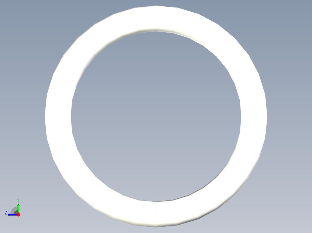 胶卷片的外壳环右视图