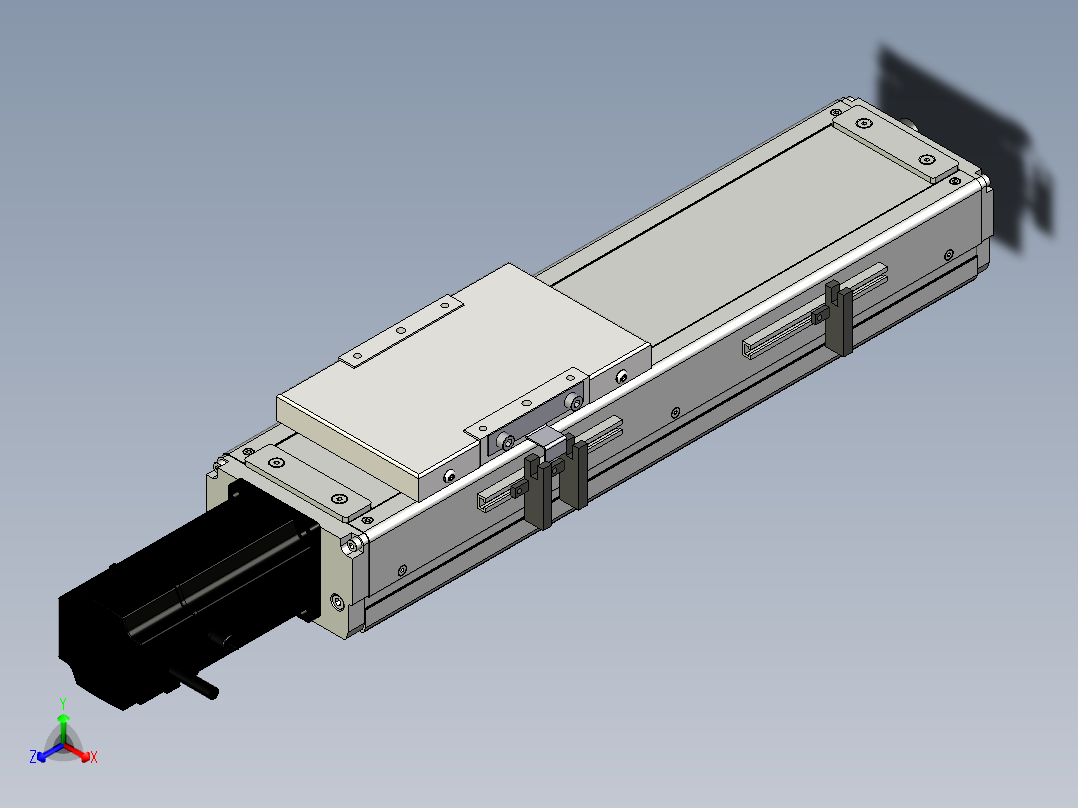 Toyo东佑达直线模组-ECH12-200-BC-200W+煞車主视图