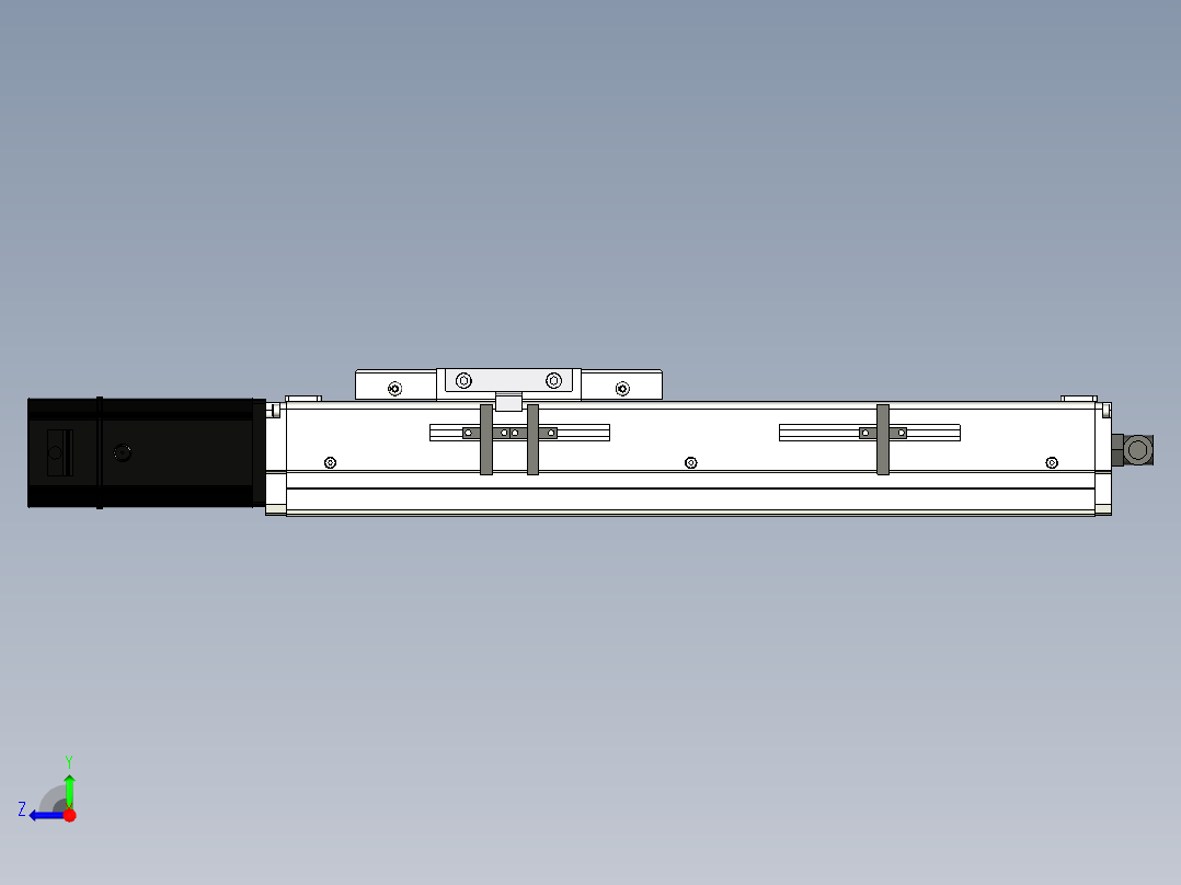 Toyo东佑达直线模组-ECH12-200-BC-200W+煞車右视图
