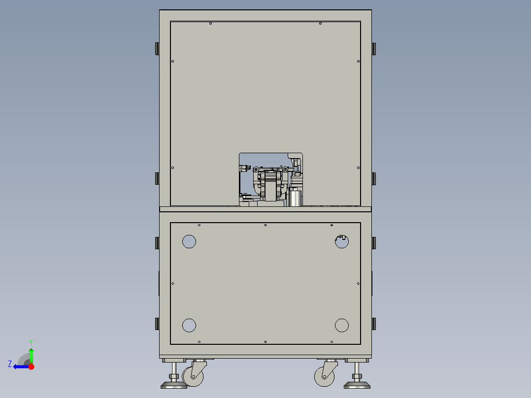手机电池极片裁切机右视图