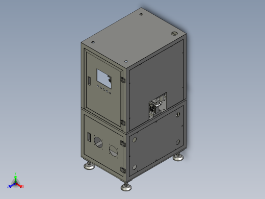 手机电池极片裁切机正等轴测缩略图