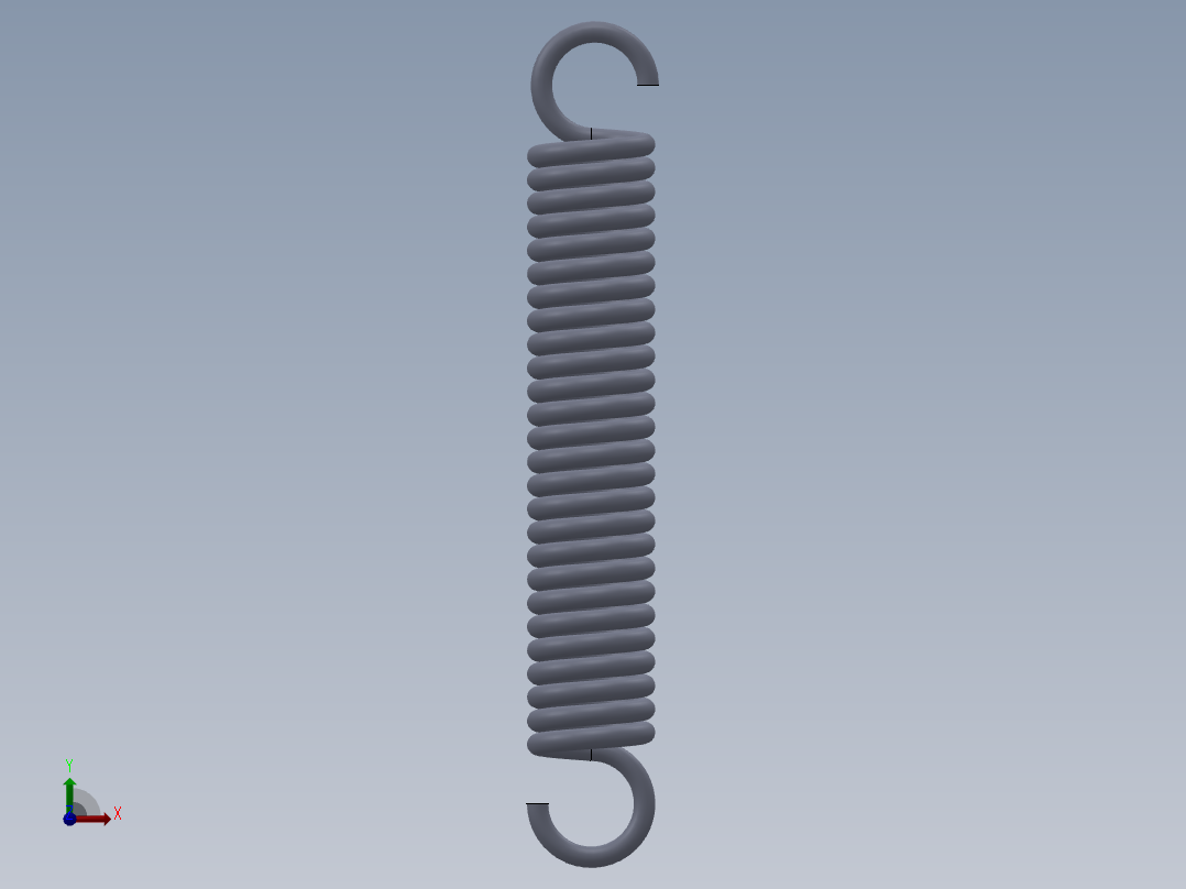 揉捏头中挂簧前视图