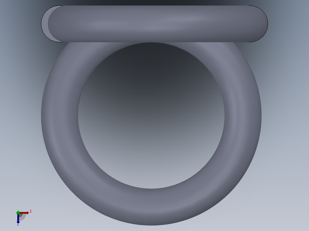 揉捏头中挂簧俯视图