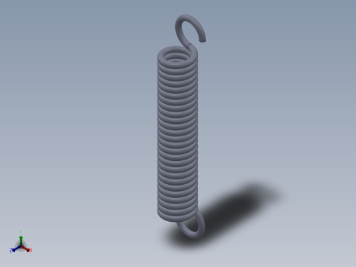 揉捏头中挂簧正等轴测缩略图