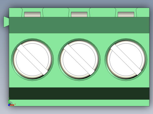 PCB Terminal Block 3 DEG381-3.5前视缩略图