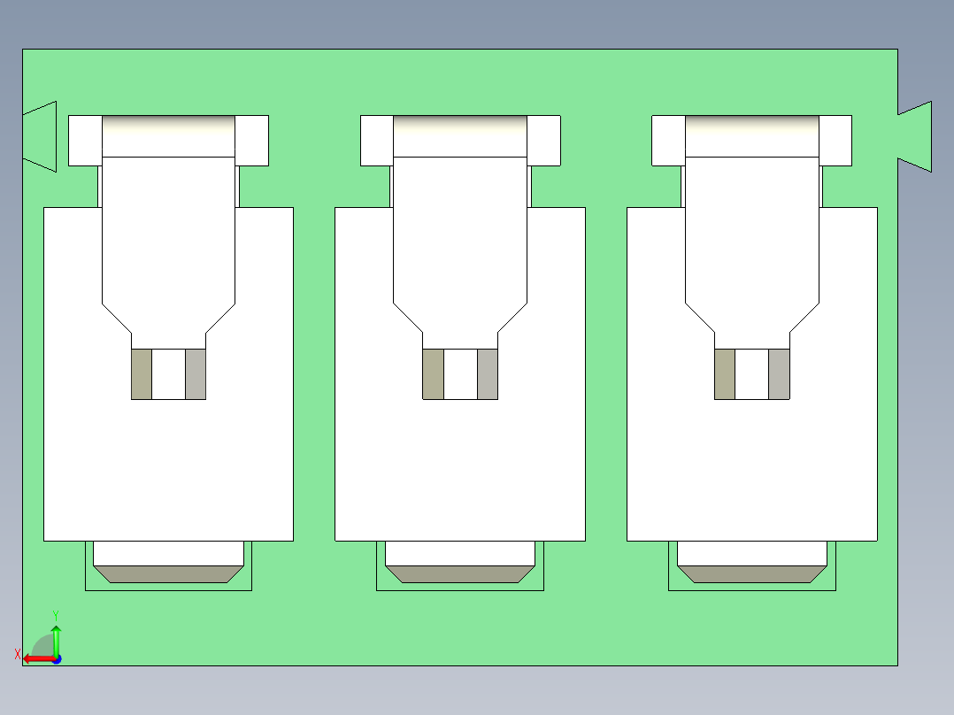 PCB Terminal Block 3 DEG381-3.5后视图