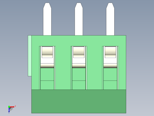 PCB Terminal Block 3 DEG381-3.5俯视缩略图