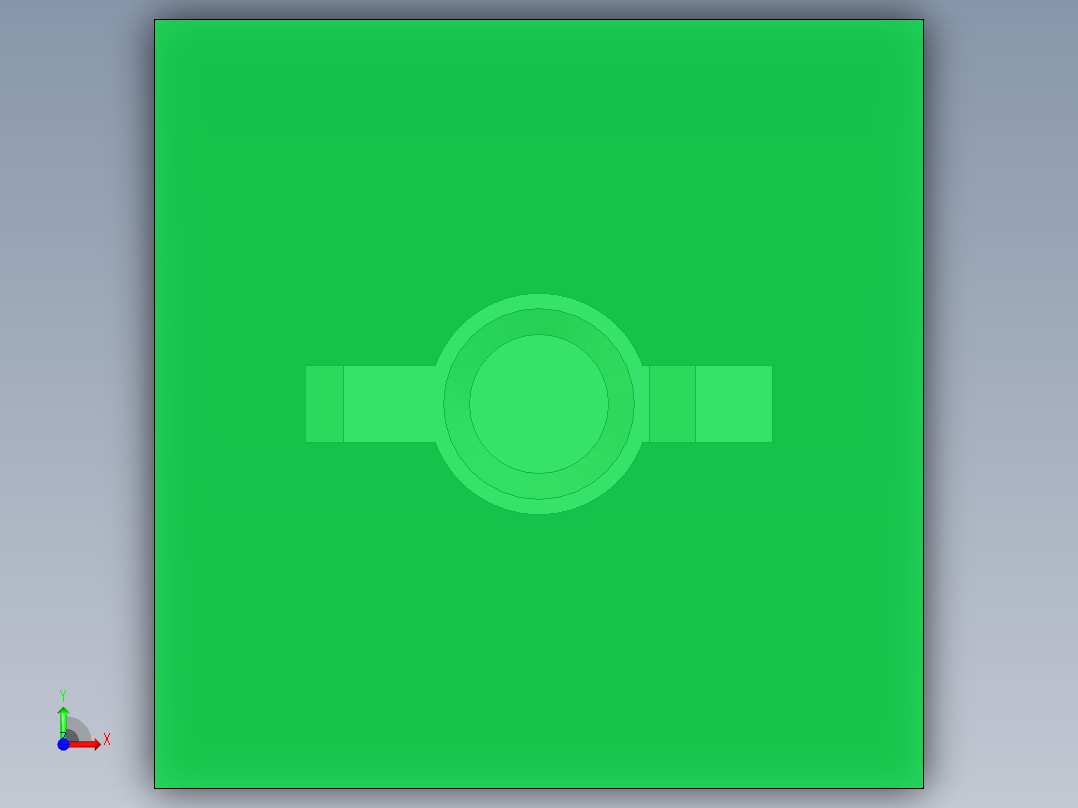 LED_Square_Green8_5x5x9.7mm前视图